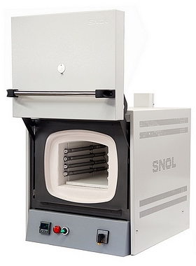 SNOL 10/1300 LHM01, 8.6 Litre, 1300C, Laboratory Muffle Furnace, with chimney & over-temperature protection (OTP1)