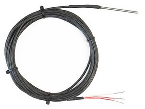 3-wire Pt100 RTD, 3mm dia. x 50mm, 4m PTFE Lead