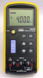 VA700 Volt/mA Loop Calibrator - UKAS Calibrated